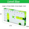 Magnetic Mini Bubble T-Type Level High Precision Transparent Two Directions Spirit Level Mark Measuring Instruments Layout Tools