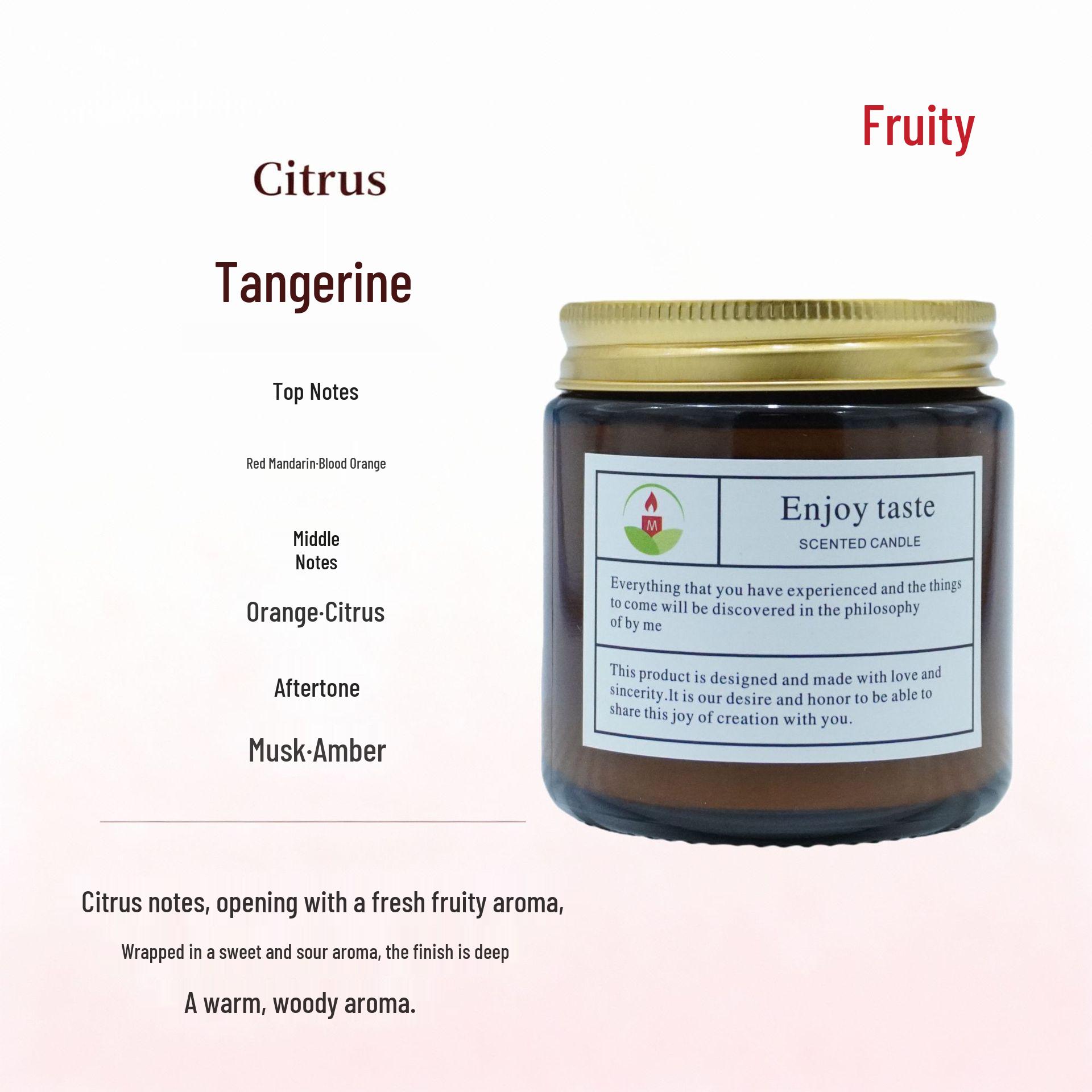 Янтарная Ароматическая Свеча - Эфирное Масло Аромат для Дома Сувенир Подарок 80g