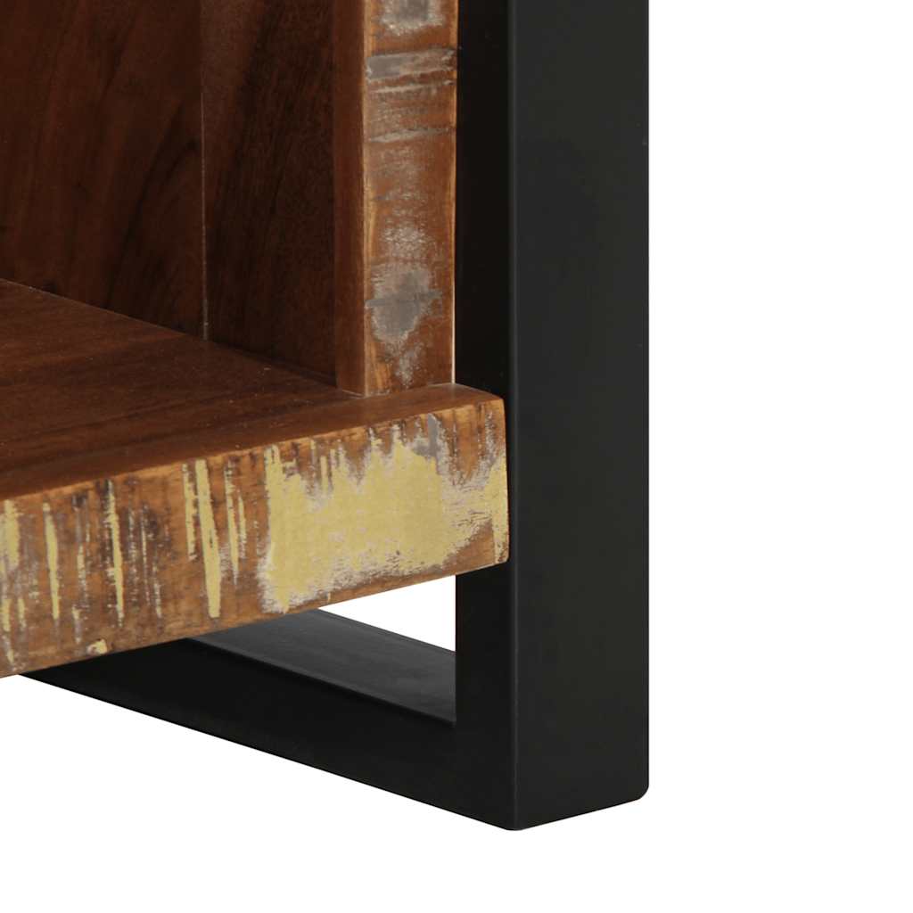 Nightstand 40 X 30 X 80 Cm Reclaimed Wood Solid Wood