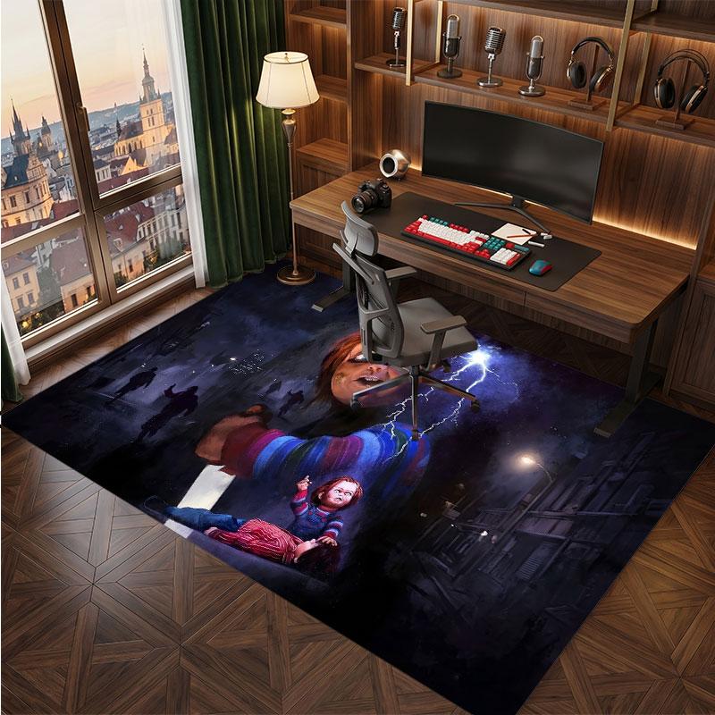 Child's Play Chucky Tiffany Rug Soft Thick Non Slip Floor Carpet for Bedroom Living Room Home Decor