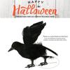 6pcs Halloween Black Crow Ornament with Bird Nest Realistic Handmade Crow Halloween Decoration Supplies