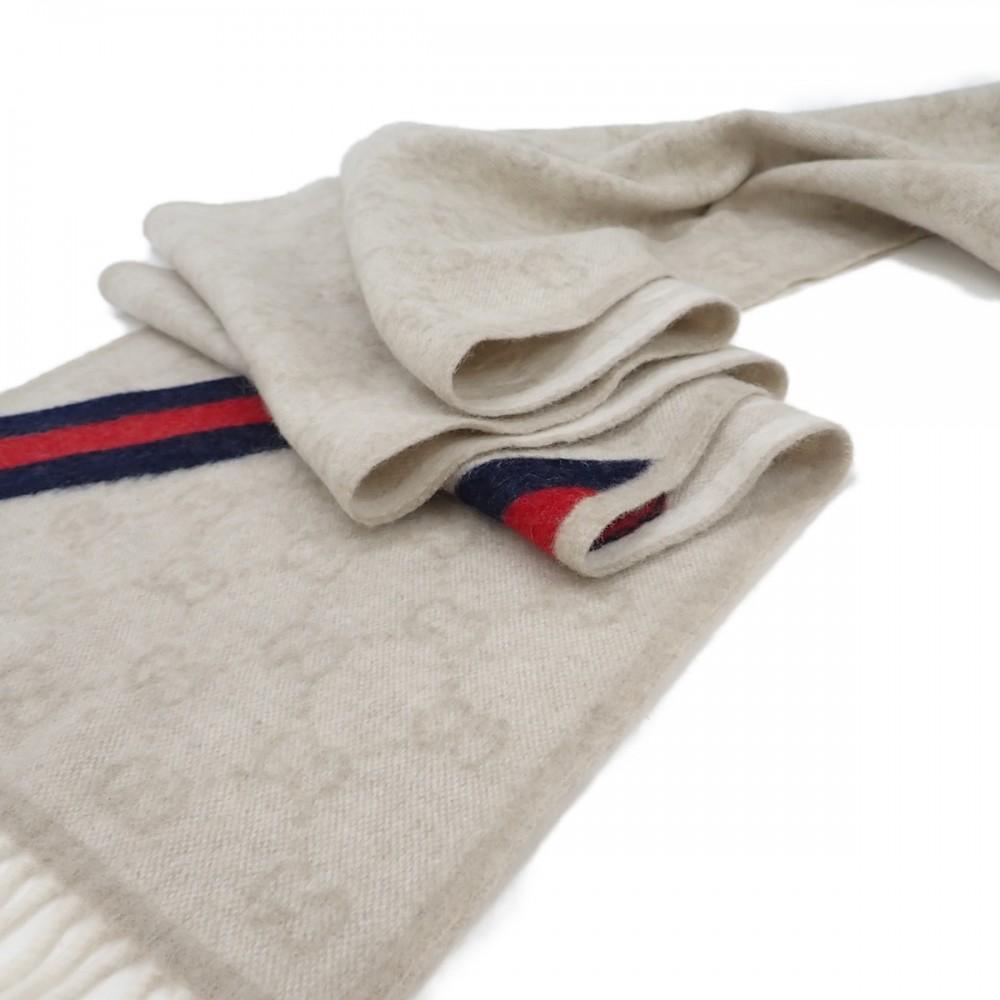 Gucci 508027 Schal beige Wolle Herren