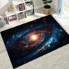 Dreamy Galaxy Universe Space Stars Black Hole Earth Rug for Bedroom Living Room Sofa Home Doormat Decor,Kid Non-slip Floor Mat