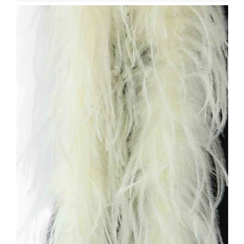 DIY Weißer STRAUSSENFEDER boa 1 6 10 15 35lagig Straußenfeder boa Besatz Tanzkleid Hochzeit Basteln Halloween Kundenspezifische Lieferung auf Lager