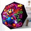 1pc Mario Neon Automatic Folding Umbrella - Lightweight, Retractable Design with 8-Rib Durability, Perfect for Outdoor14