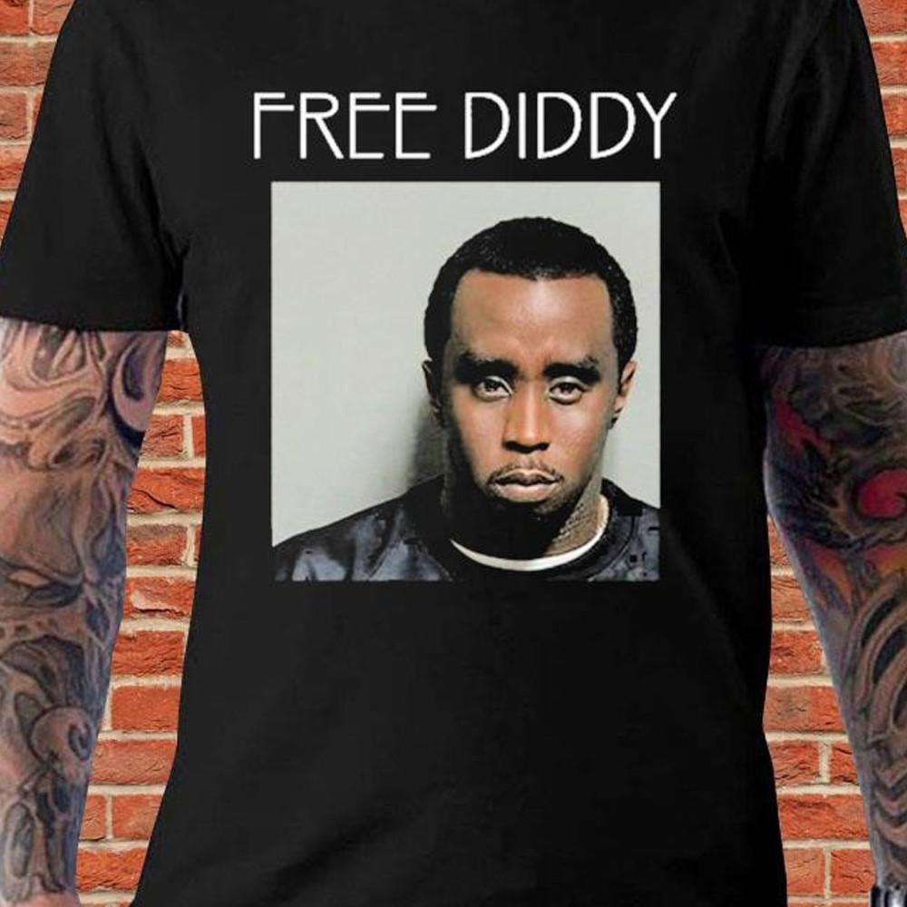 SALE FREE Diddy rapper HOT Sean Combs T-shirt black All sizes Unisex T-Shirt L