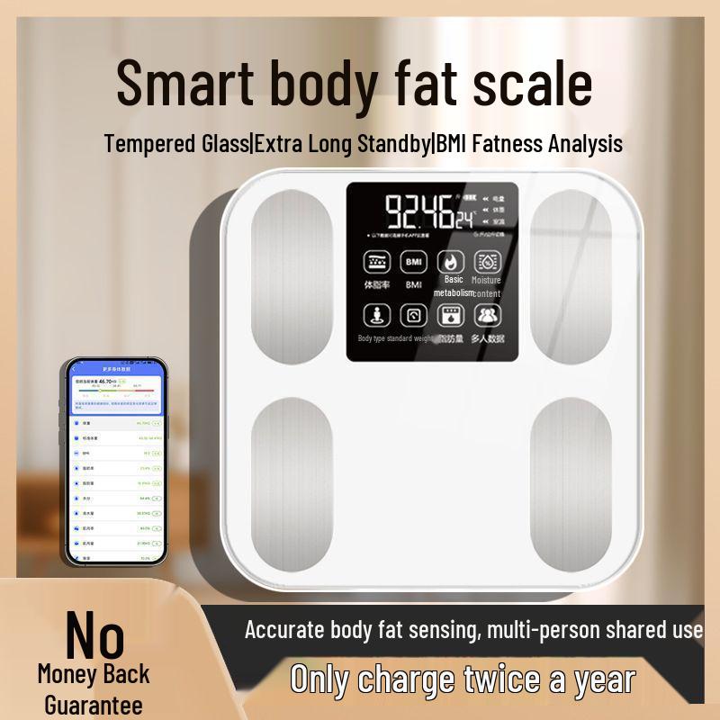 Rechargeable High-Precision Body Fat and Weight Scale