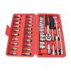 46PCS Vehicle Repair Ratchet Screwdriver Tool Complete Polished Surface for Motorcycle Bicycles