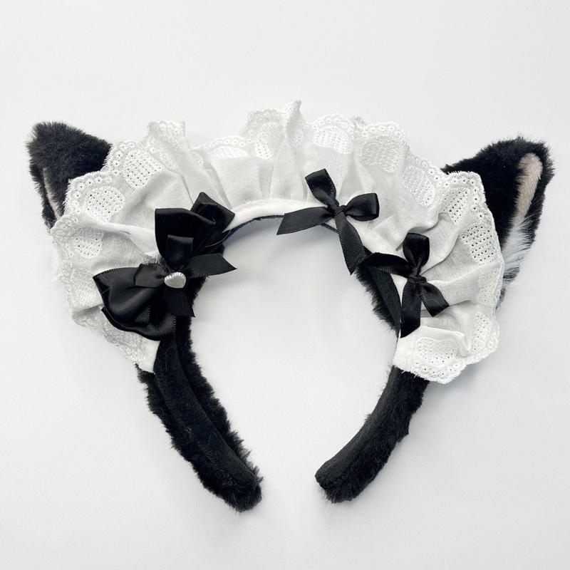 Cute Plush Headband Bowknot Hair AccessoryHeaddress for Fashionable Lady Women and Sweet Style Enthusiasts