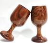 TreegoArt Wooden Wine Drinking Cups Beer Glass Set Wine Glass Tableware Kitchen Tools Bar Accessories Home Decor- 140 ML Each, (Pack Of 2 Pcs)