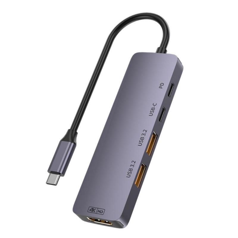 Type C Dock 10Gbps Multiports Adapters PD100W 140W Power Delivery USB 3.2 Splitter For PC Phone 4K 60Hz HDTV