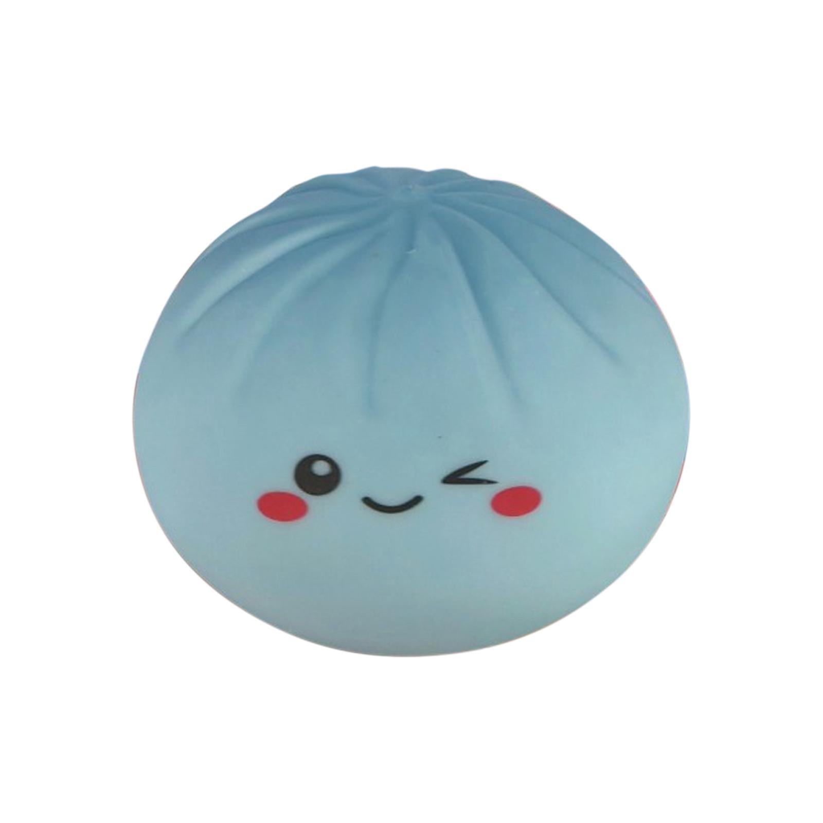 

Simulated Siu Bao Toys Cute Food Decompression Bun Kneading Music One Size синий