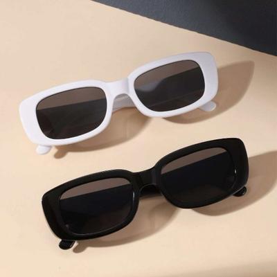 2PCS Women Sports Glasses Vintage Mirrored Cat Eye Sunglasses Retro Small Frame UV400 Eyewear Fashion Ladies Driver Goggles