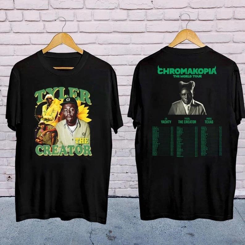 2025 Tour Tyler The Creator Chromakopia Shirt Tyler The Creator Concert Shirt S