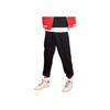 Li Ning Daily Prosperity Series Simple Cny Versatile Loose Fit Cuffed Casual Pants Men Pants Black AKLV097-2