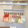 Adjustable Baby & Kids Clothes Rack with Trouser Clips and Small Hangers