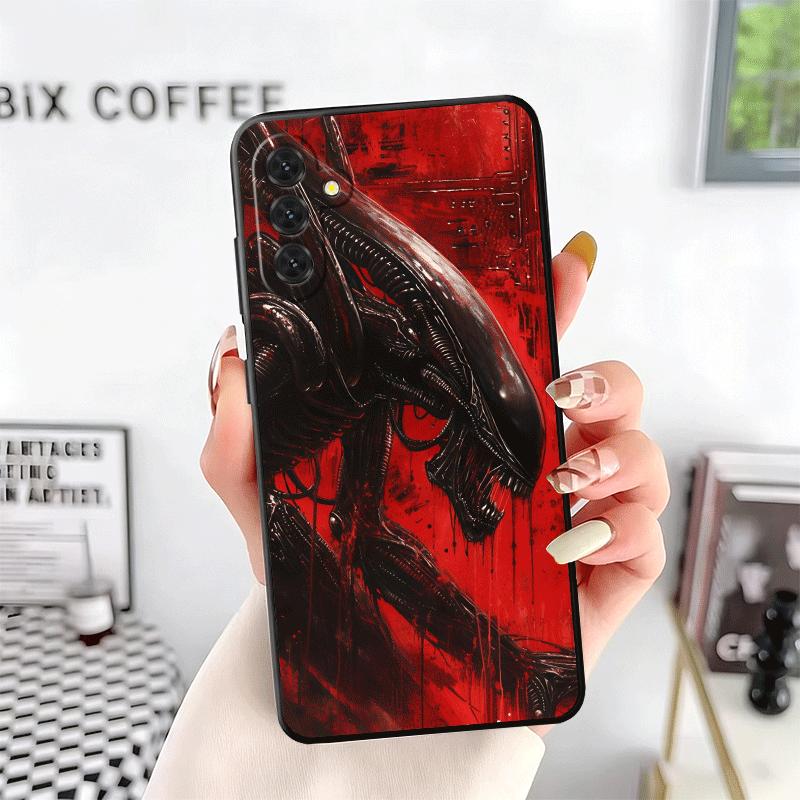 Cool A-Alien X-Xenomorph Soft Phone Case for Samsung A17 A37 A57 A16 A26 A36 A56 A15 A25 A35 A55 A14 A24 A34 A54 A13 A23 A33 A53