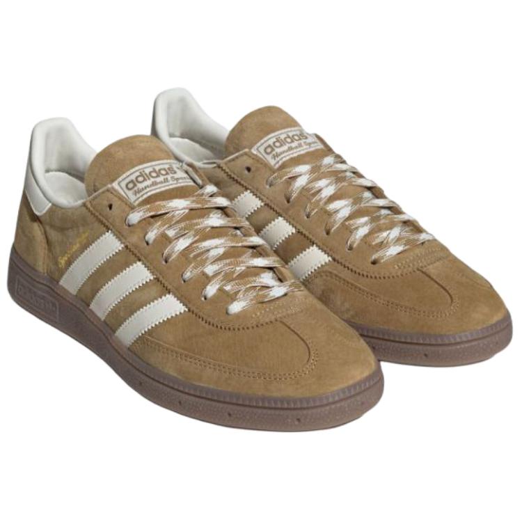 Adidas Originals Handball Spezial Comfortable Fit Low-Top Training Shoes Unisex Sneakers Khaki Brown KI5939