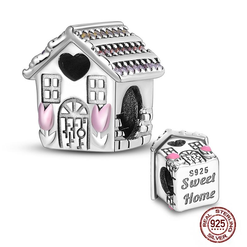 Daily Articles Copper Pink Perfume Charms Camera Dumbbell Smart Watch Beads Fit Original Bracelets Diy Jewelry Gift