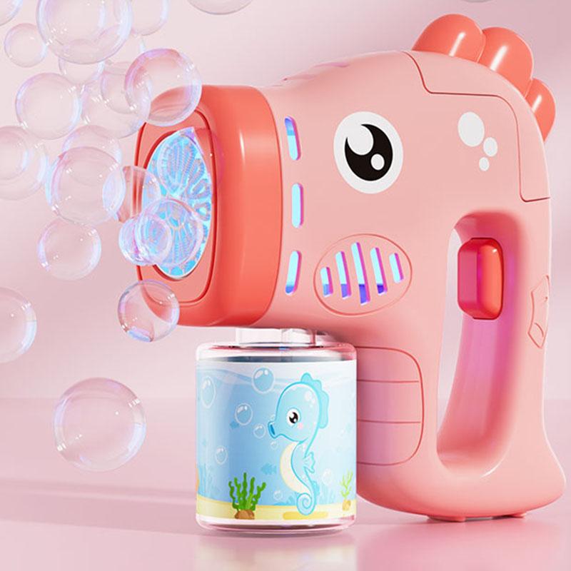 Children's Bubble Machine Parent Child Outdoor Handheld Bubble Gun Children's Christmas Gift Without Battery and Bubble Water