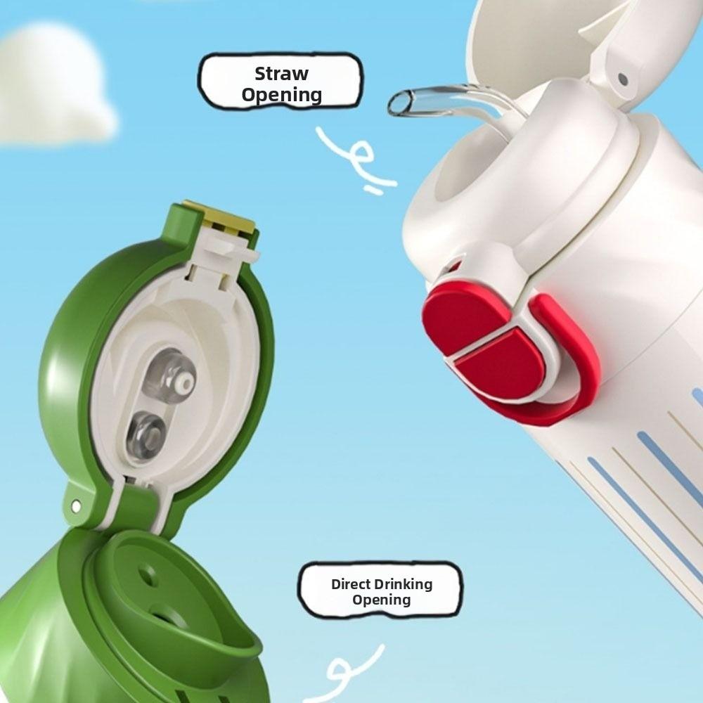 316 Stainless Steel Vacuum Flask 460ml Thermos Water Bottle Cartoon Insulation Cup  Student