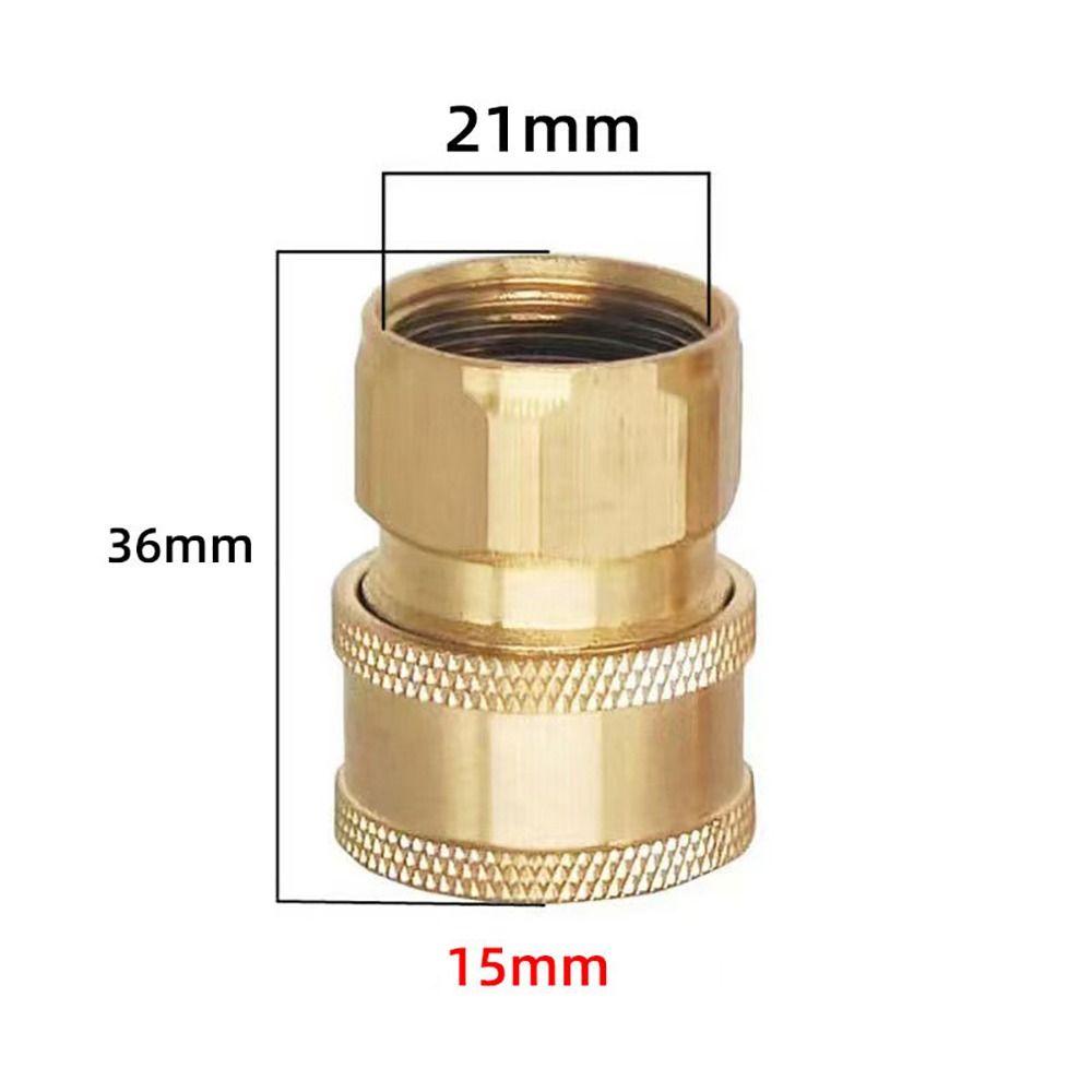 1Set 3/8 M22 Pipe Joint Quick Connect Kits For M22 High Pressure Washer Hose Coupler Adapter Set M22 1.5mm Water Outlet Set