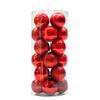 24-Pack Christmas Tree Ornaments: 3cm-4cm Electroplated Plastic Balls In Assorted Irregular Shapes