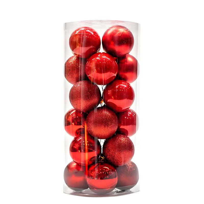 24-Pack Christmas Tree Ornaments: 3cm-4cm Electroplated Plastic Balls In Assorted Irregular Shapes