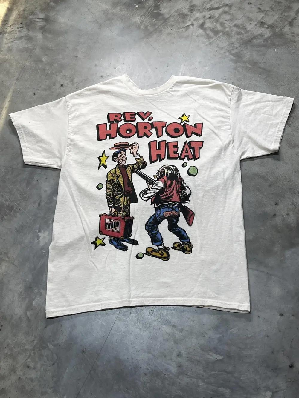 

VIntage Reverend Horton Heat White Shirt Unisex Concert S to 5XL TR343 Unisex T-Shirt XXXL