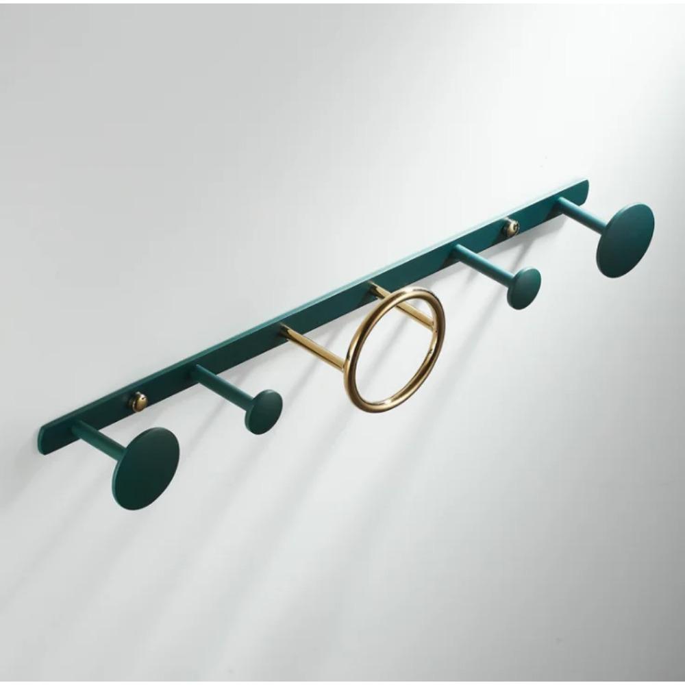 Green Gold Bathroom Hook with Gold Towel Ring Towel Holder Coat Hanger Hook Towel Rack Bathroom Hardware