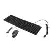 CMK858 USB Keyboard and Mouse Set 104 Keys Computer Keyboard 1600DPI Mouse for Home Office
