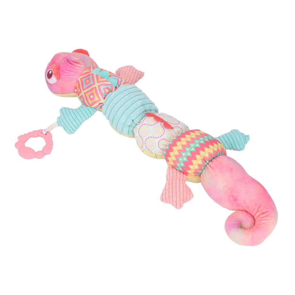 23in Multi Sensory Animal Crinkle Toy Plush Soothe Musical Stuffed Animal Activity Toy