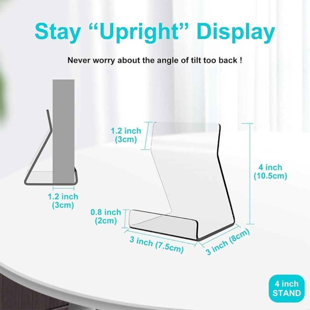 6 Pcs Quality Acrylic Book Display Stand Clear Displaying Books Book Storage Holder Acrylic Book Stand Books