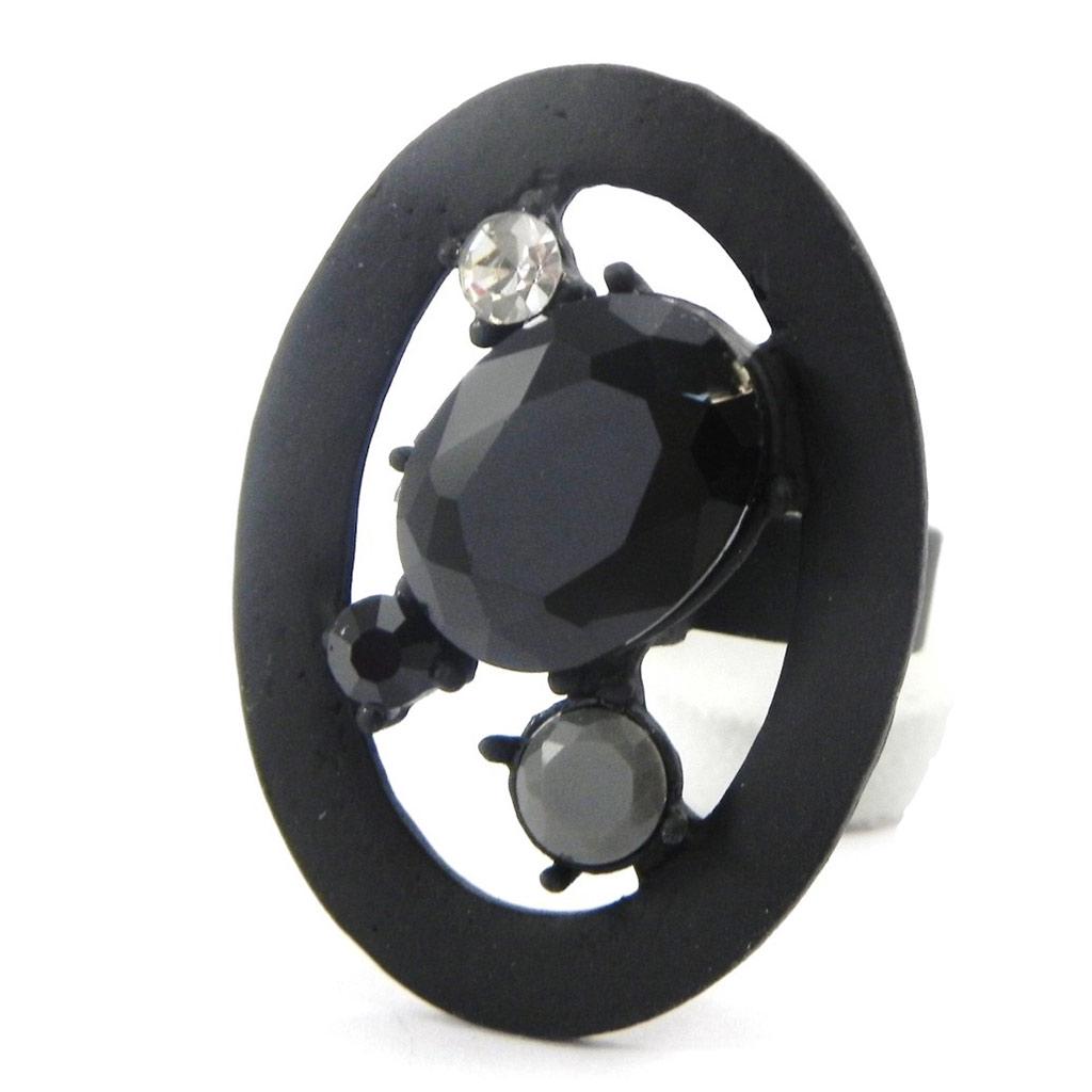 NOA [I2107] - Black 'Mélusine' Designer Ring