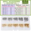 M1 M1.4 M1.6 M1.7 Brass Hot Melt Knurled Insert Nuts and Screw set Threaded Embedded Copper Nut Bolt kit for 3D Printer 500 pcs