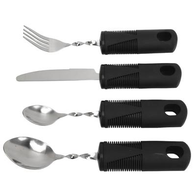 Weighted Silverware for Parkinsons Patients Arthritic Aid Hand Tremor Spoon Fork Knife Adaptive