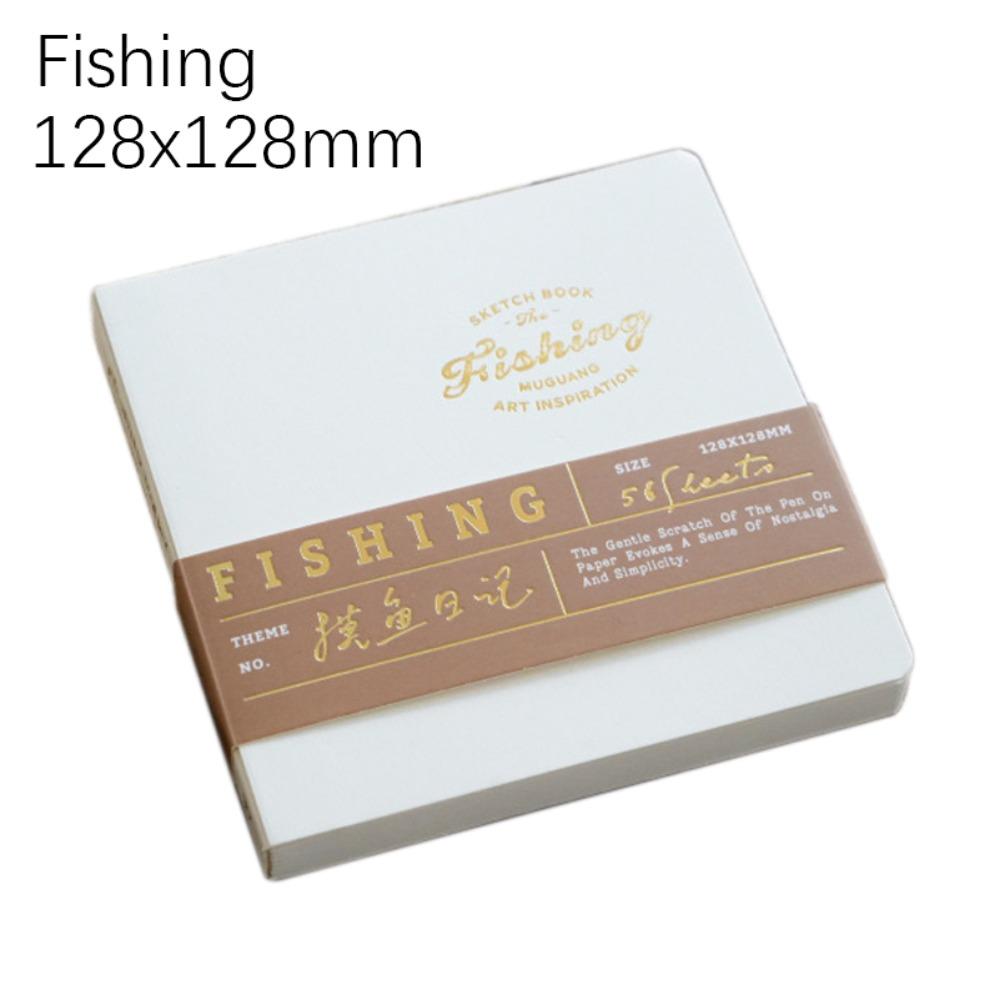 

56 листов блокнот для рисования 200 г крафт-бумага граффити карманный блокнот акриловый маркер ручка Fishing