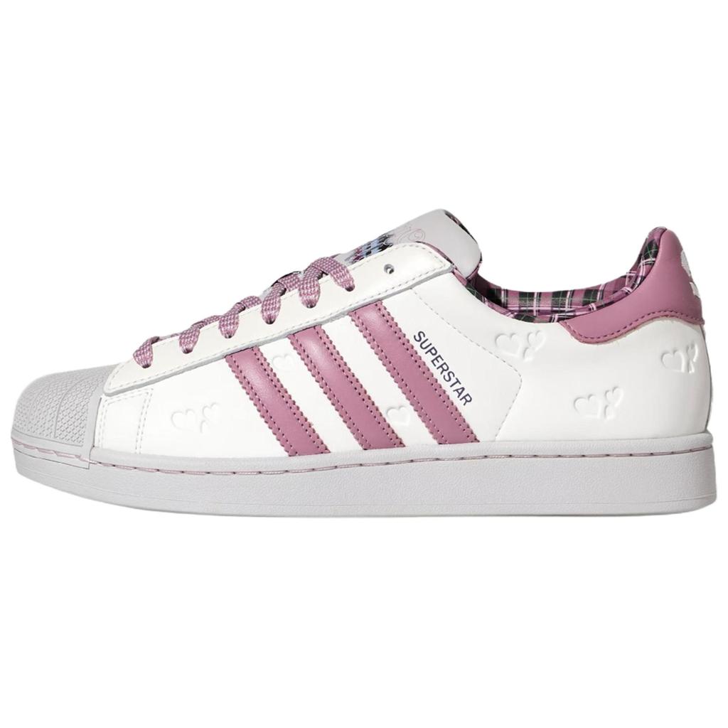 Adidas Originals Superstar 2 Low top Skateboard Shoes Unisex White Purple KZ7157(Team2092-)
