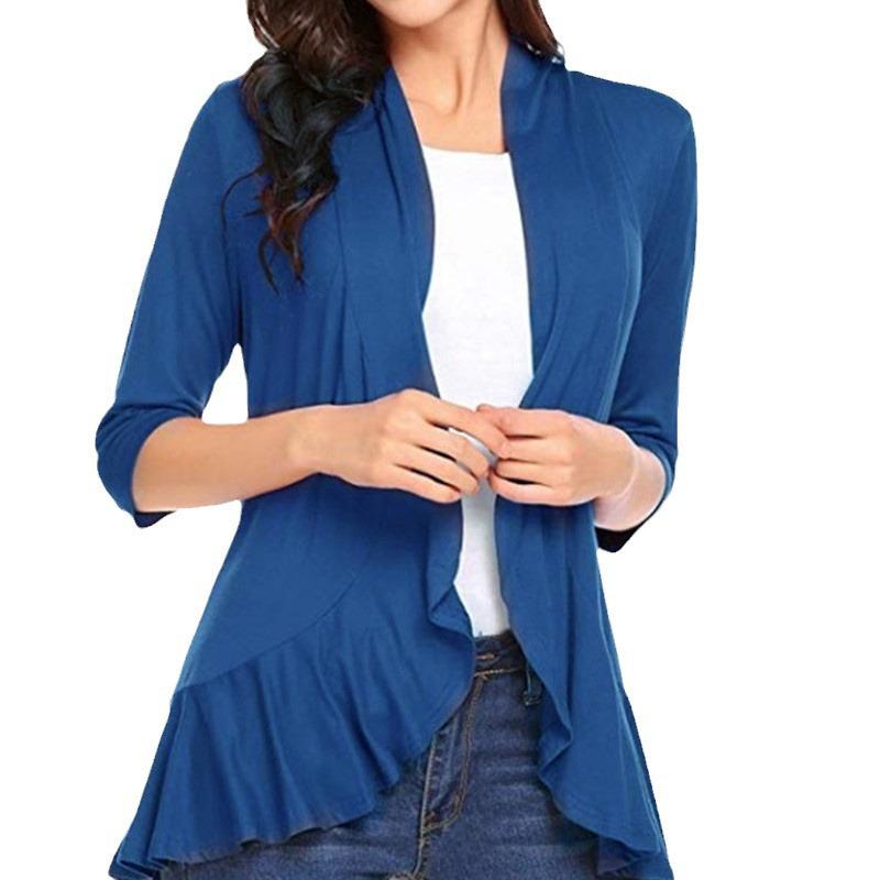 Spring & Autumn Women's Solid Color Cardigan - European & American Hot-Selling Fashion