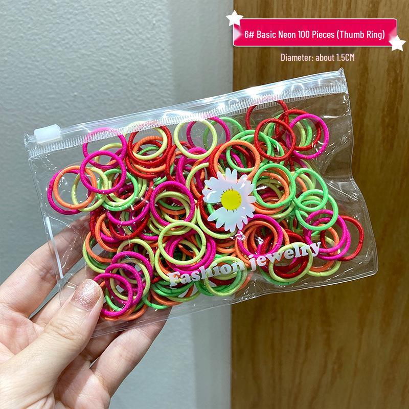 100 Pcs Child and Baby Hair Ties - Elastic, No Damage, High Elasticity Hair Bands for Small Ponytails