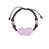 Quartz Rose Bohemian Pixiu Bracelet Handmade Resin For Friendship And Luck