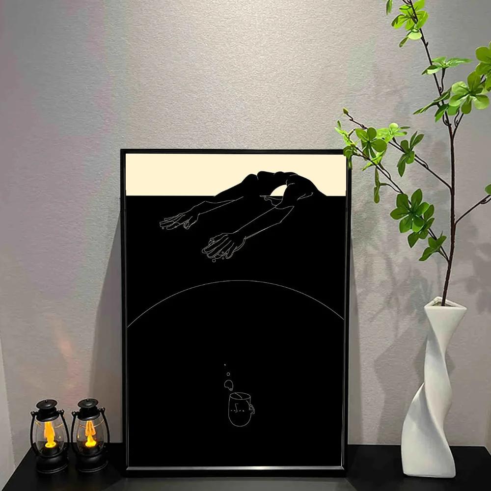 Casual Polar Bear 17 Poster Wall Art Print Poster Decorative Mural Modern Home Decor Birthday Gift Unframed Canvas Garage Room