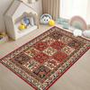 Turkey Persian Bohemian Area Rug Large,Carpet Rug for Living Room Bedroom Sofa Doormat Decoration,Kid Play Non-slip Floor Mat