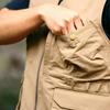 WAKU Best Shot Vest for Preserving the Human for Fishing and Work [WAKU] History, Multi-functional, Camping, Fishing, Multi-Pocket, (Black)
