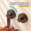 Ganci a Ventosa in Legno di Noce, Scaffale da Parete, Retro Porta, Appendiabiti, Asciugamani, Maniglia per Armadi, Cassetti, Decorazione per Chiavi