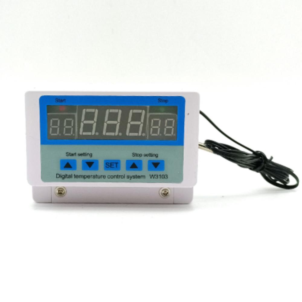 

W3103 AC 220V Digital Display Thermostat 30A Temperature Controller Switch Wall Hanging DC 12V 300W Thermost Direct Output