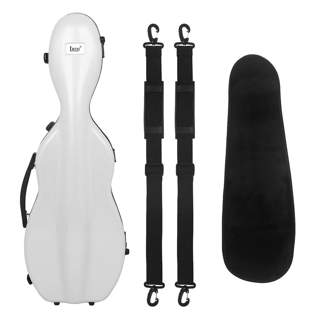 IRIN 4/4 Violin Case Carbon Fiber Colorful Violin Case with Hygrometer Adjustable Double Shoulder Strap Violin Parts Accessories