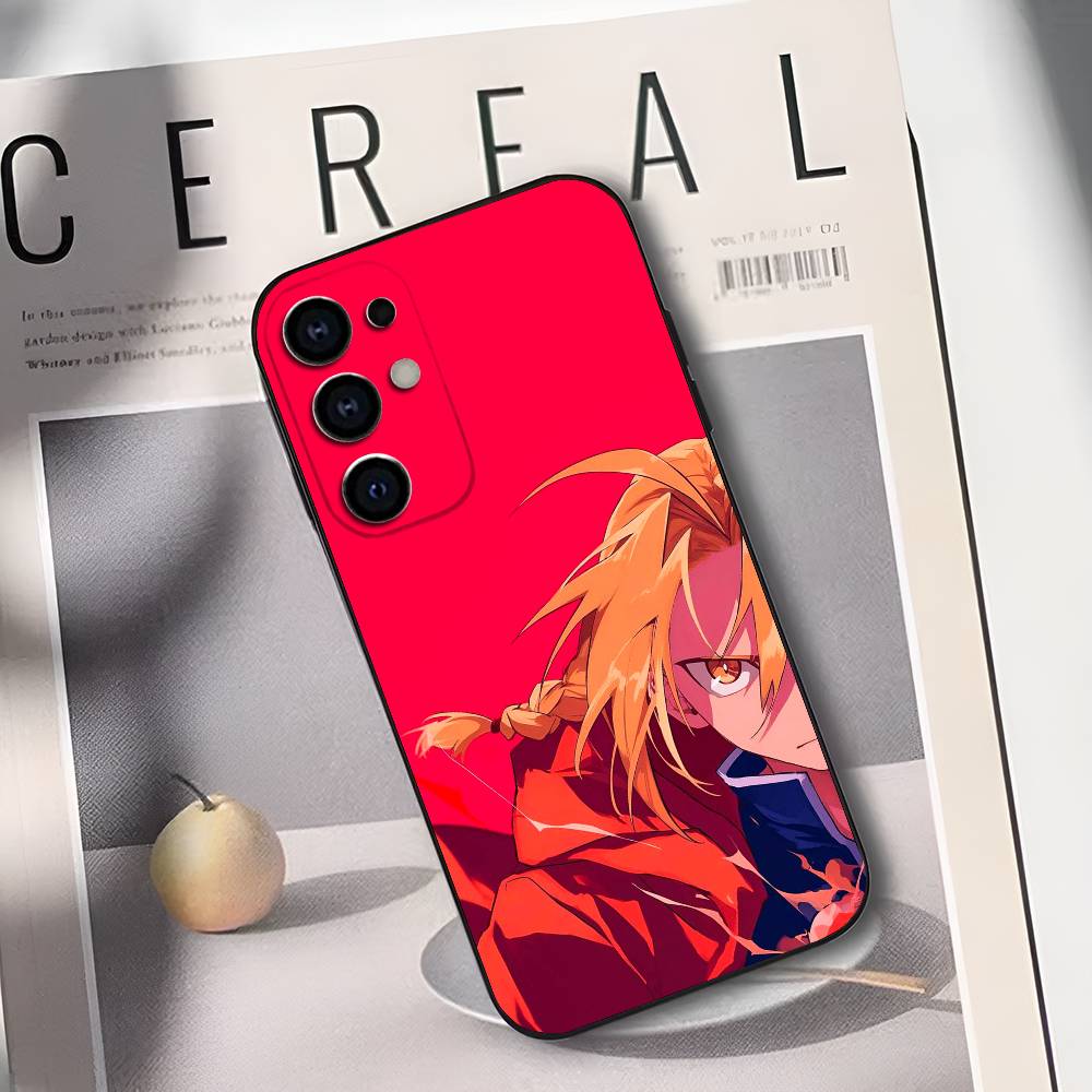 F-Fullmetal Anime A-Alchemist Phone Case For Samsung S25,S24,S21,S22,S23,S30,Ultra,S20,Plus,Soft Silicone Black Cover