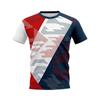 Streifen Freizeit 3D-Druck Badminton Trikot Schnelltrocknendes T-Shirt Laufen Sport T-Shirt Locker Rundhals T-Shirts Design Sommer Herren