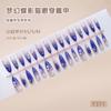 Three-dimensional cat eye ******lver gradual change dream butterfly shadow gentle girl, wind removable wearing armor 30 pieces